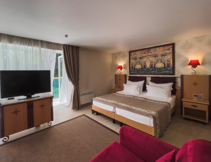 Делюкс Премиум 2-местный 1-комнатный корп.1 Премиум+АБК - Отель «Рассветы Закаты» Песчаное