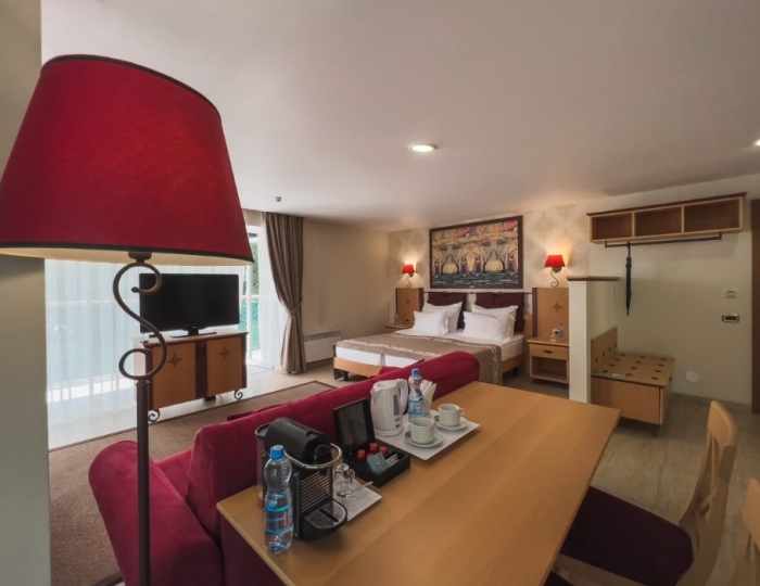 Делюкс Премиум 2-местный 1-комнатный корп.1 Премиум+АБК - Отель «Рассветы Закаты» Песчаное