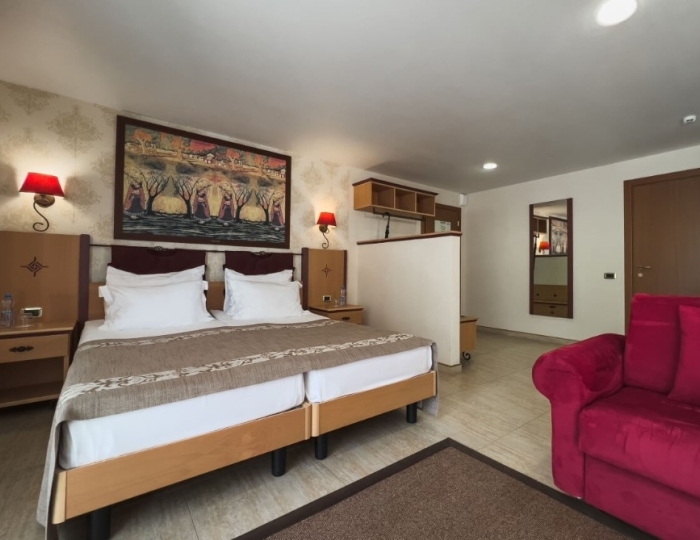 Делюкс Премиум 2-местный 1-комнатный корп.1 Премиум+АБК - Отель «Рассветы Закаты» Песчаное